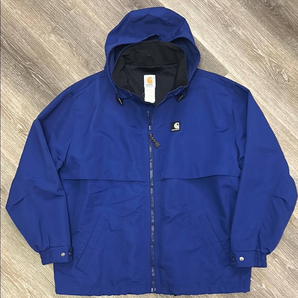 Carhartt Men's Blue Hooded Jacket